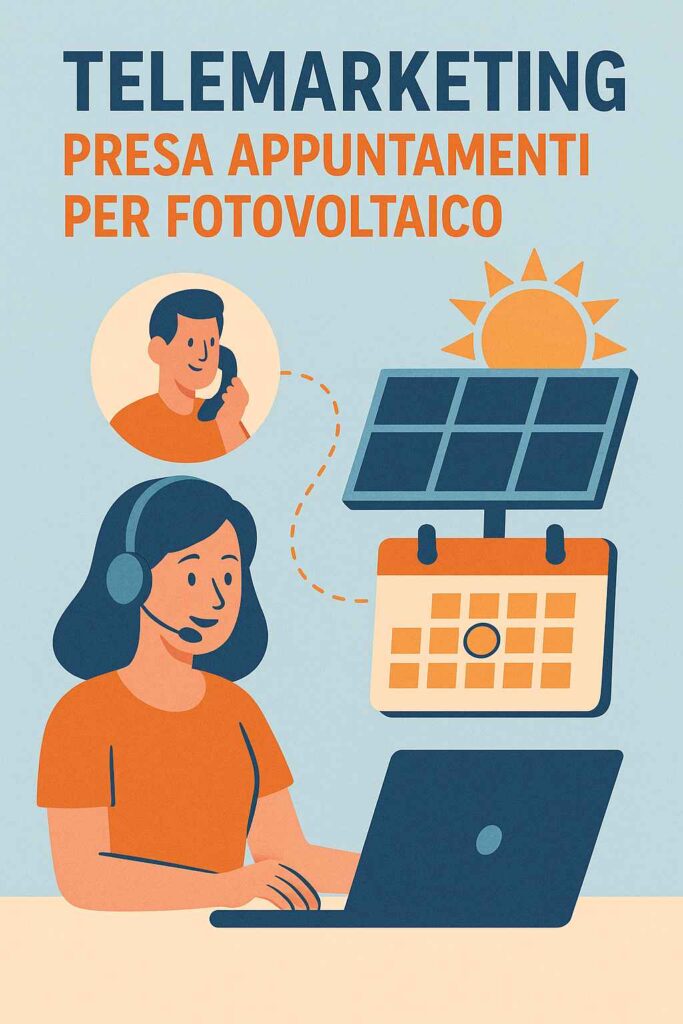Telermarketing presa appuntamenti per fotovoltaico