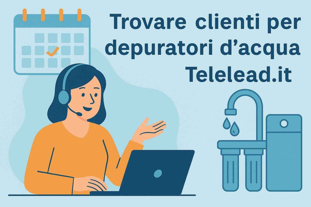 Trovare clienti per depuratori d'acqua