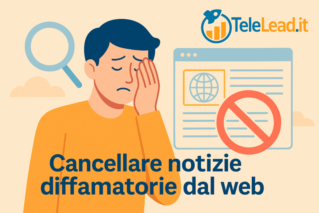 cancellare notizie diffamatorie dal web