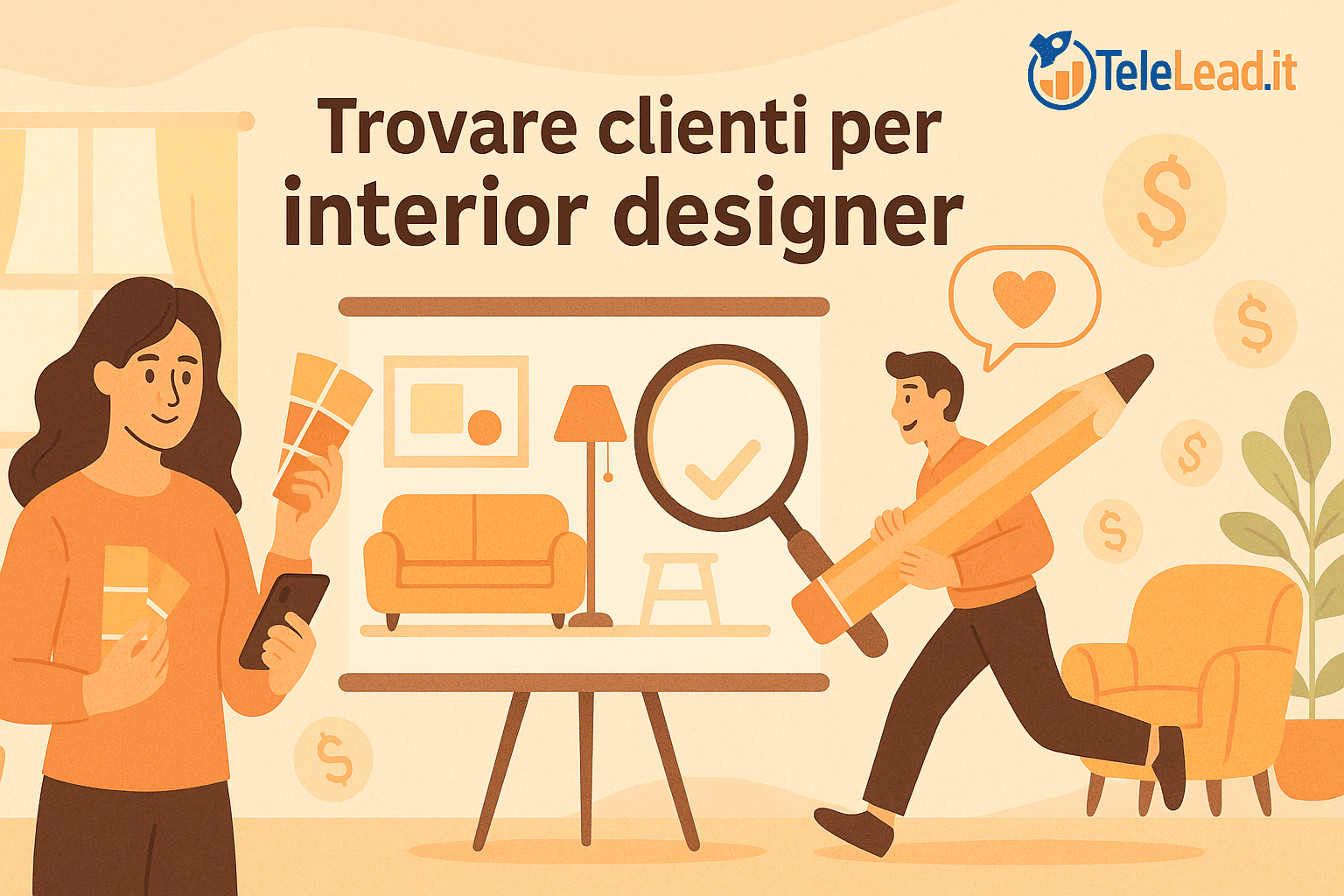 trovare clienti per interior designer