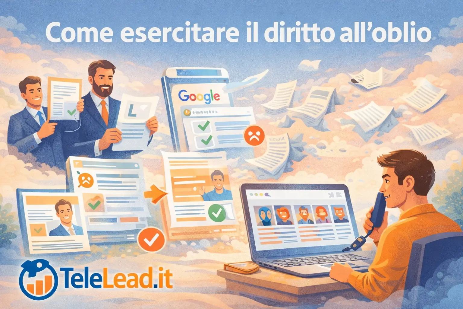 come esercitare il diritto all'oblio